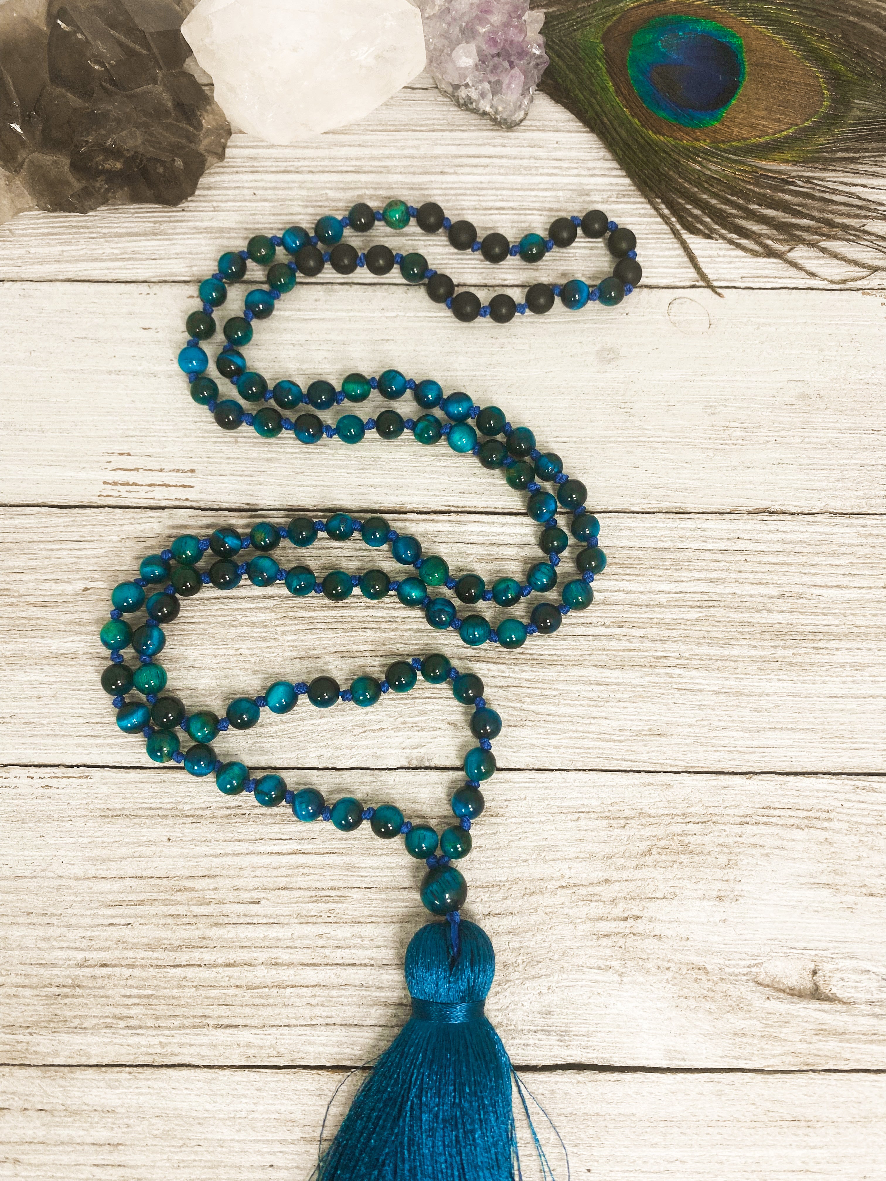 Blue Tiger's Eye Mala