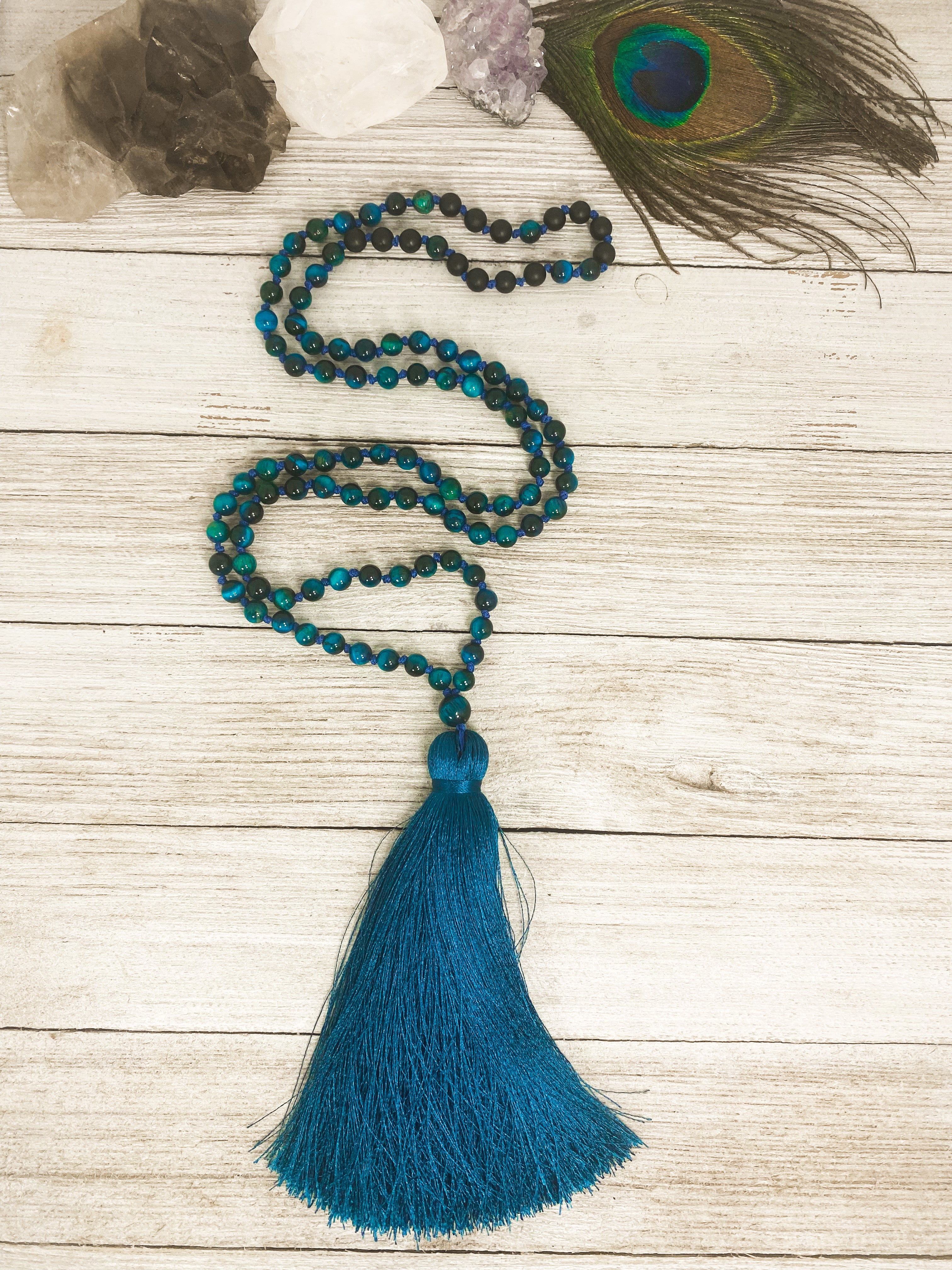 Blue Tiger's Eye Mala