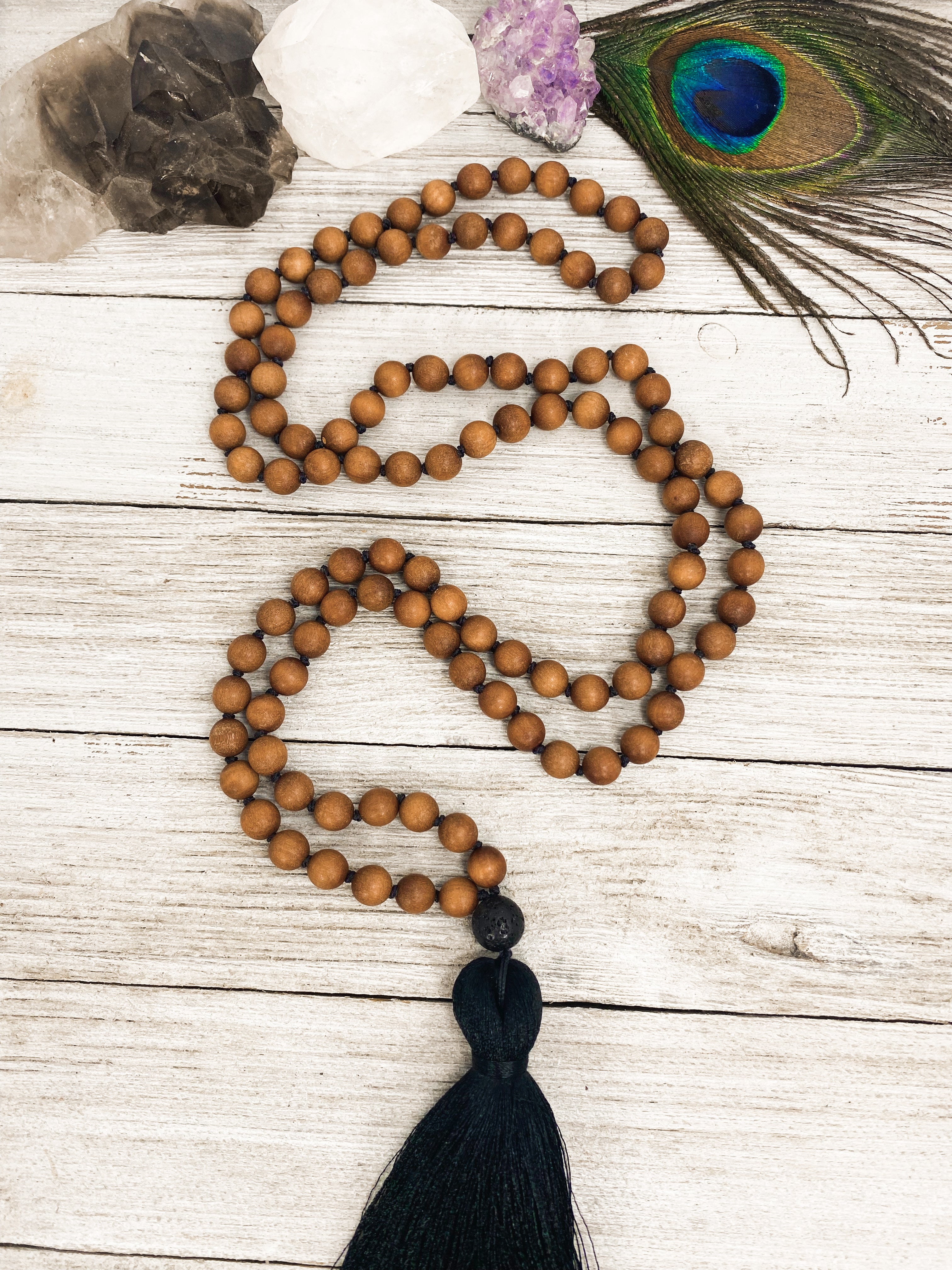 Sacred Sandalwood Mala - 108 Prayer Beads