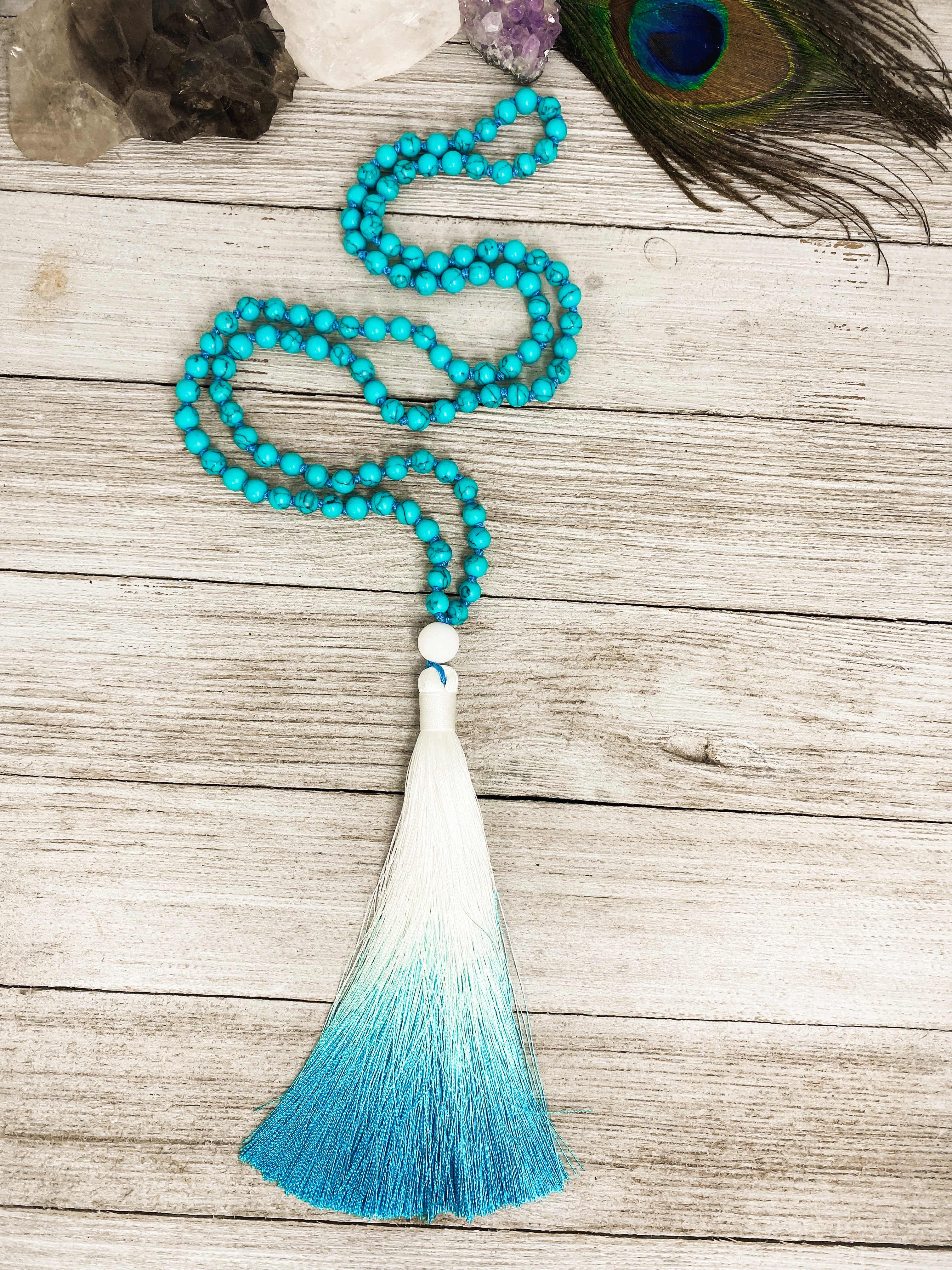 Blue Howlite Mala
