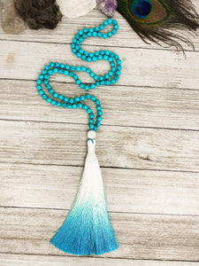 Blue Howlite Mala