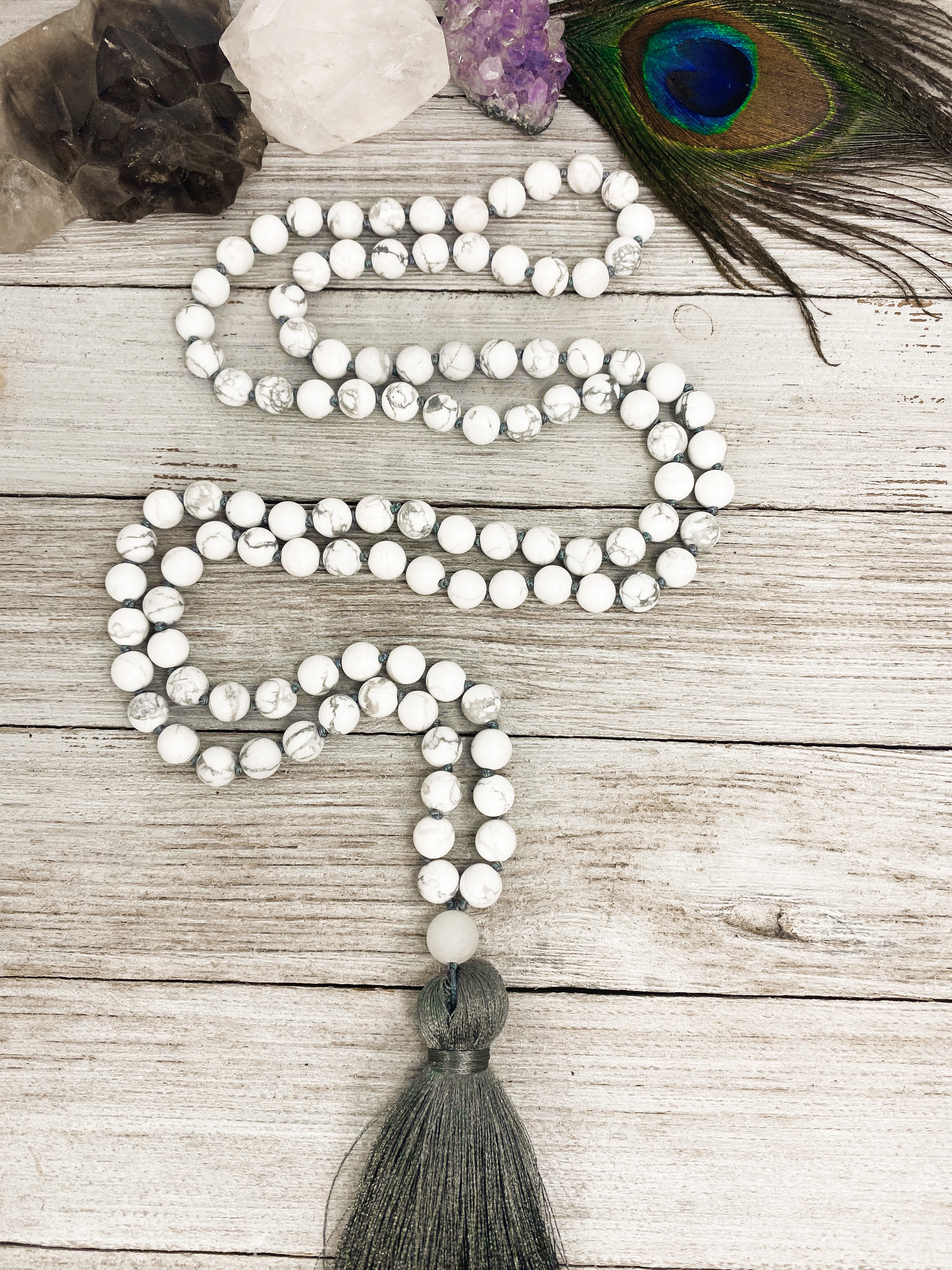 Howlite Mala