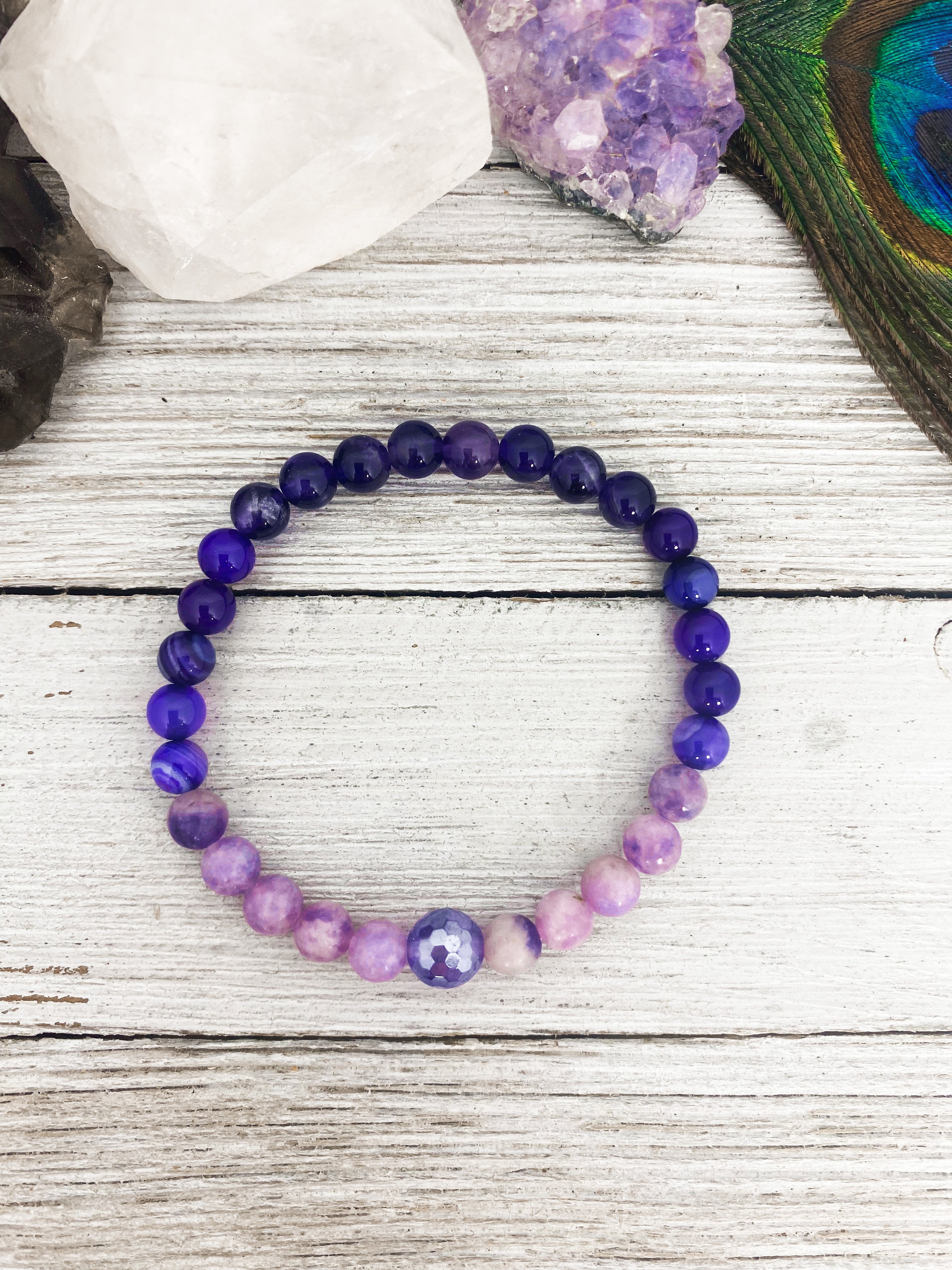 Third Eye - Intuition Crystal Healing Bracelet