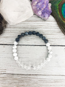 Crown Chakra - Connection Crystal Healing Bracelet