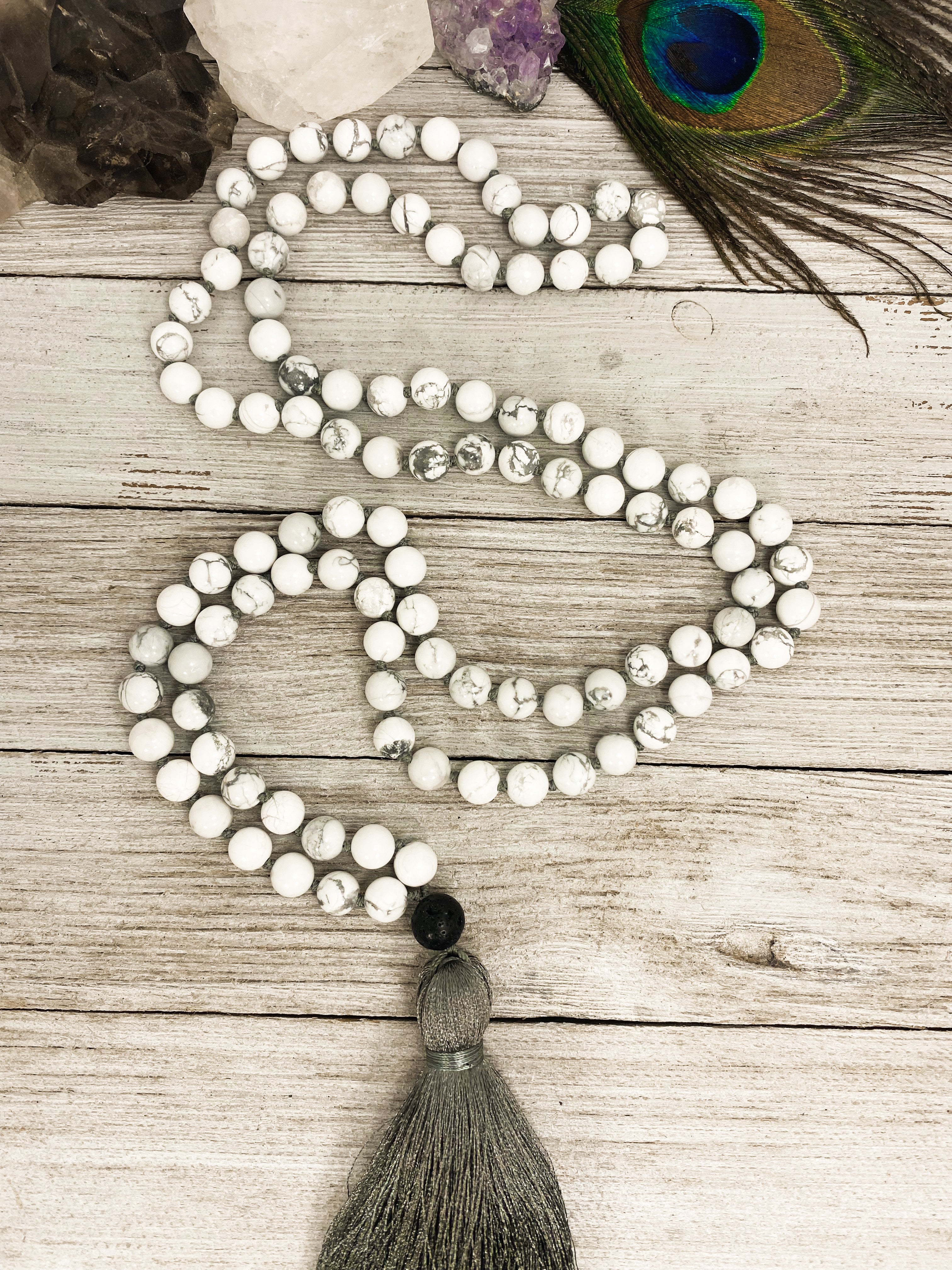 Howlite Mala
