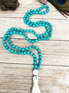 Blue Howlite Mala