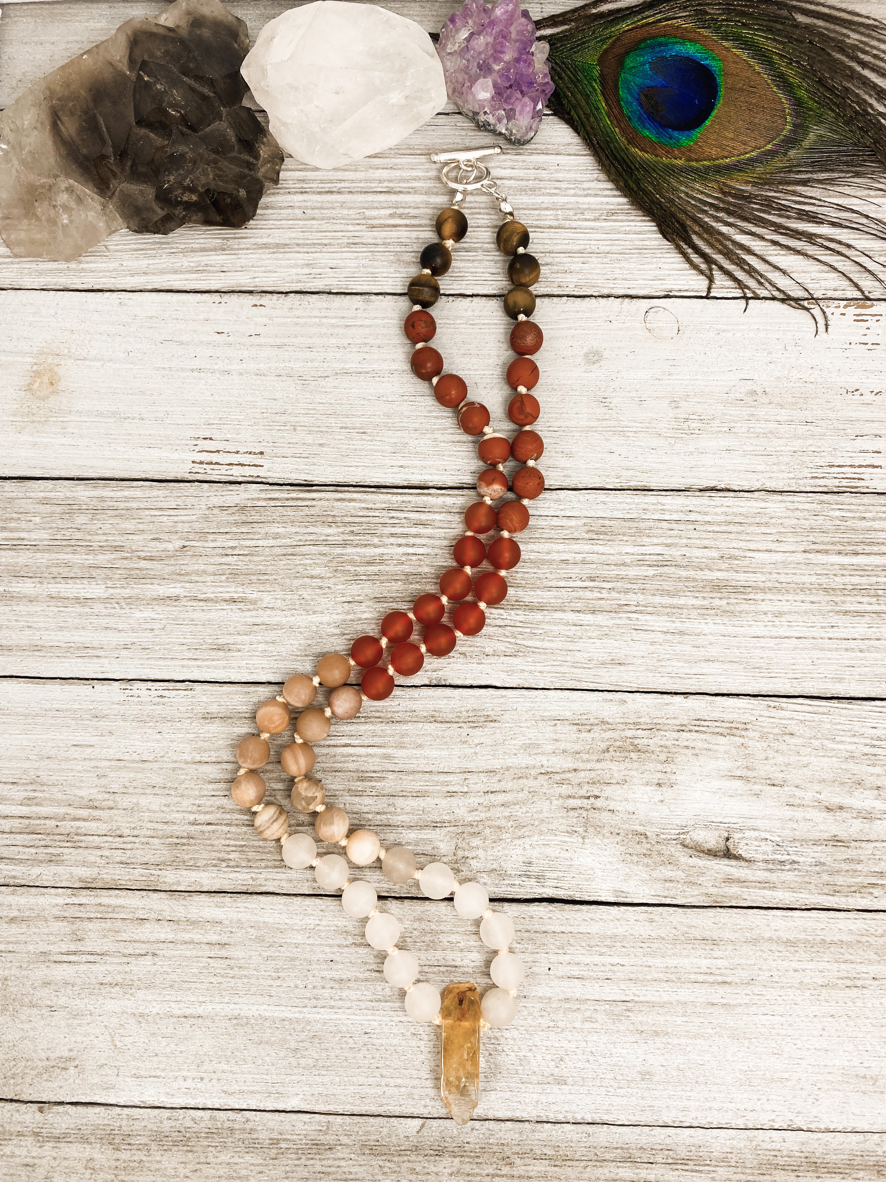 Sun, Moon & Love 54 Bead Mala