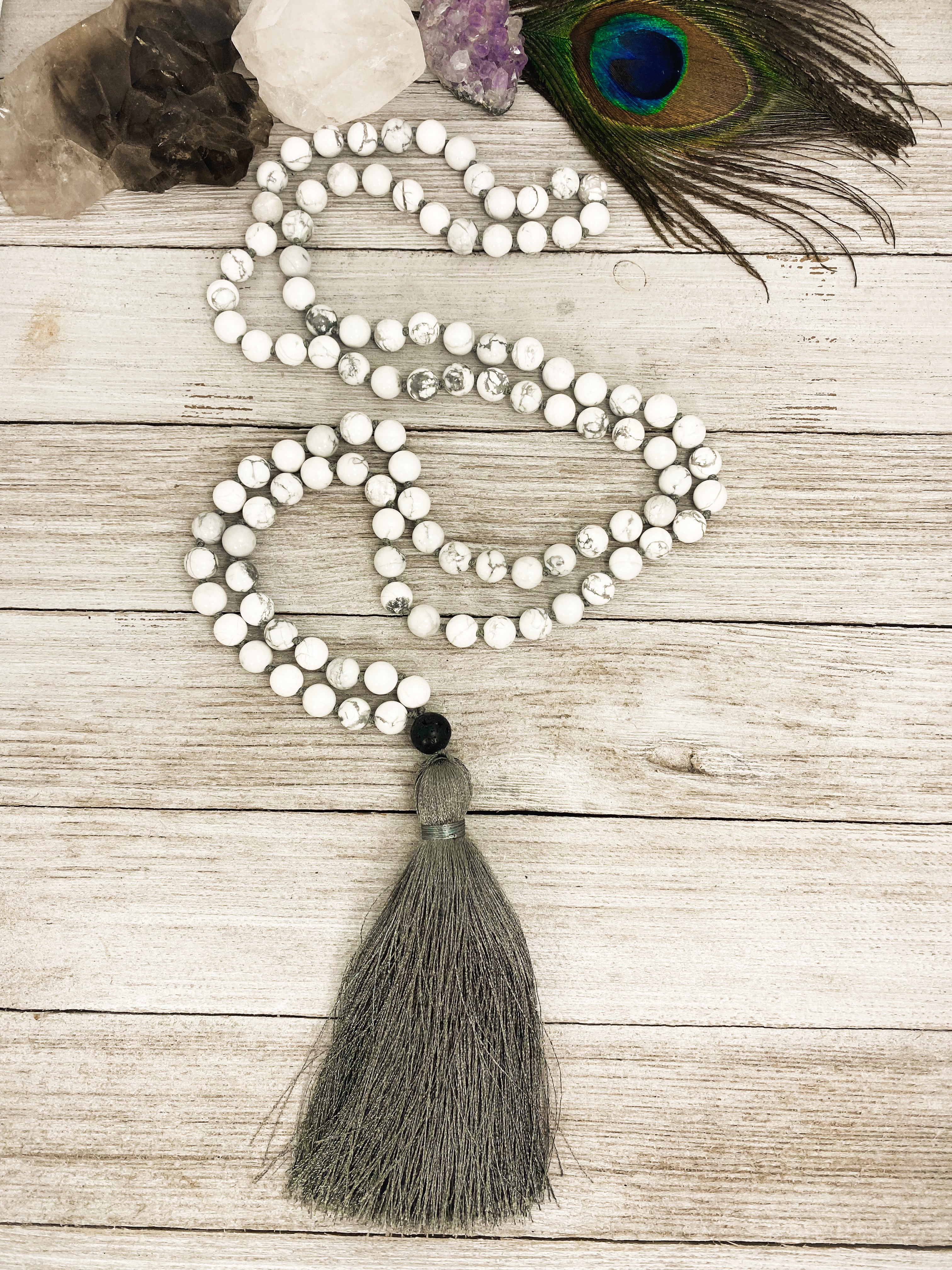 Howlite Mala