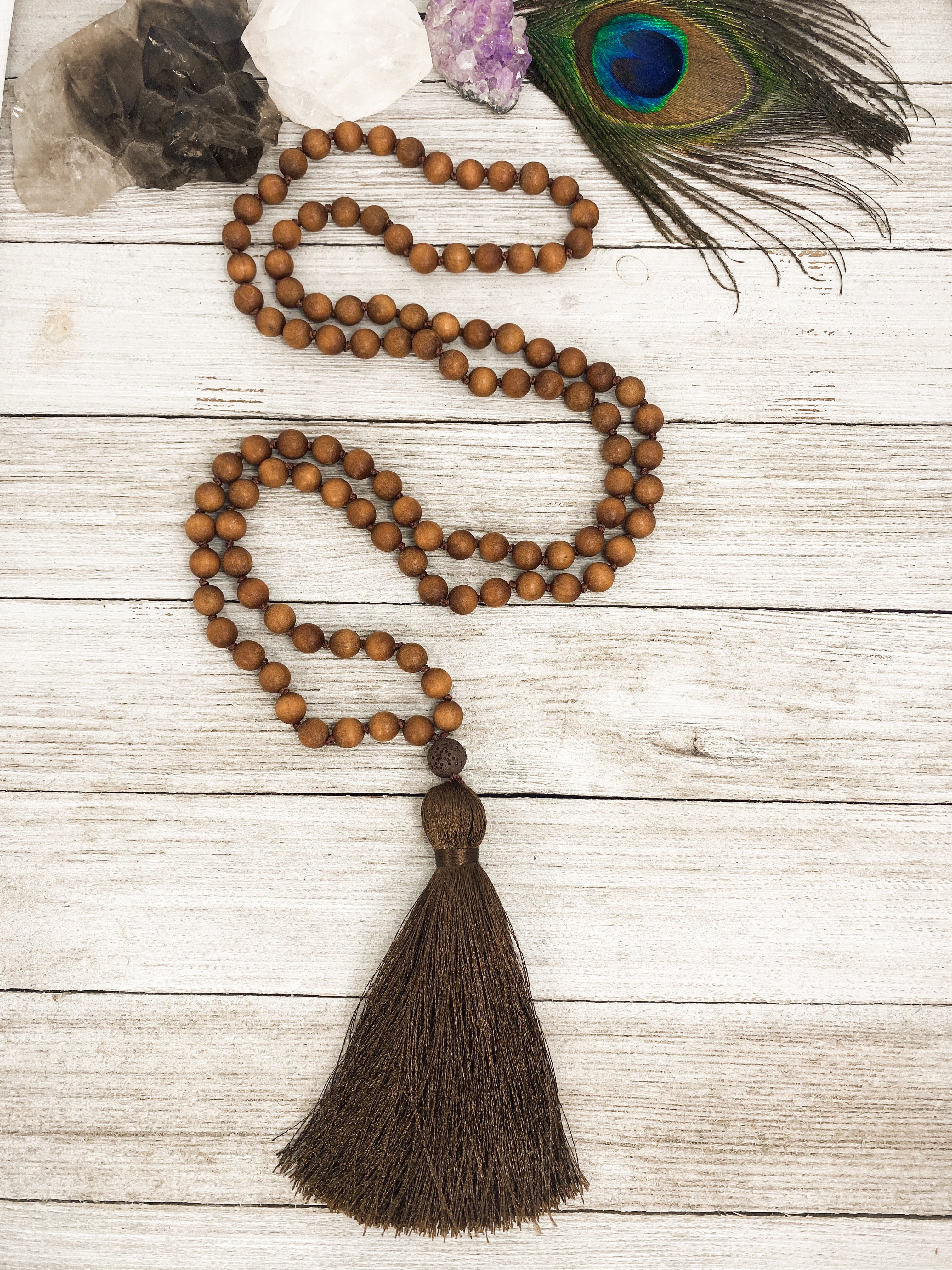 Sacred Sandalwood Mala - 108 Prayer Beads