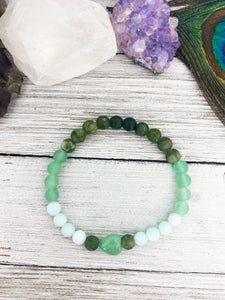 Heart Chakra - Love Crystal Healing Bracelet