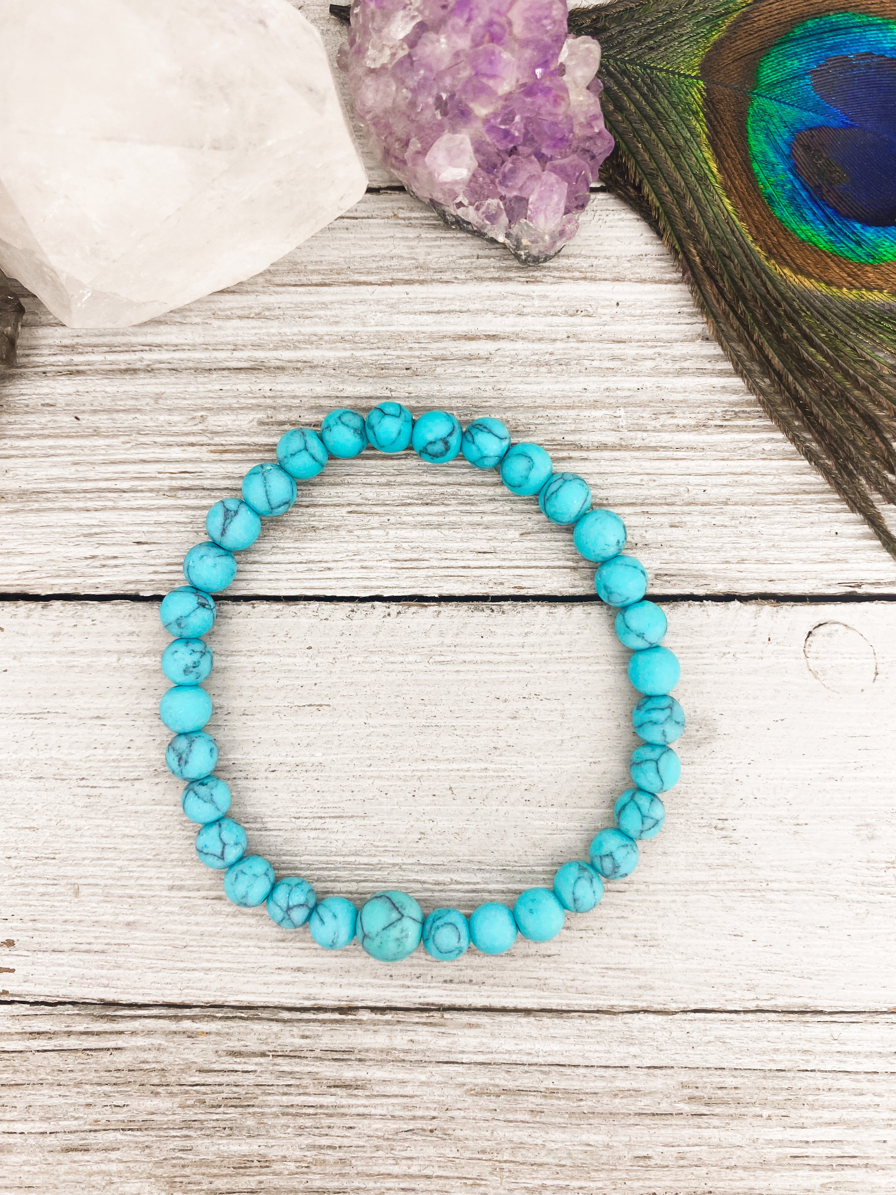 Blue Howlite Bracelet