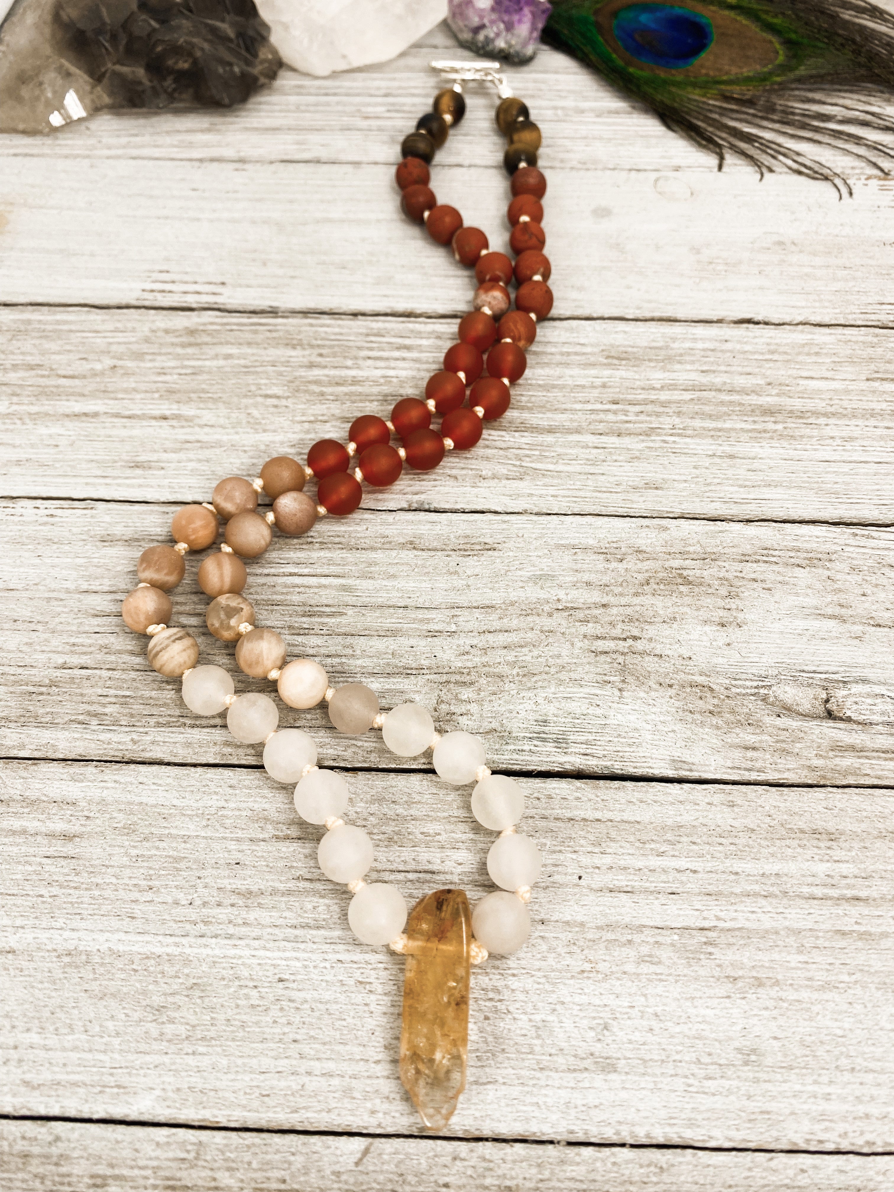 Sun, Moon & Love 54 Bead Mala