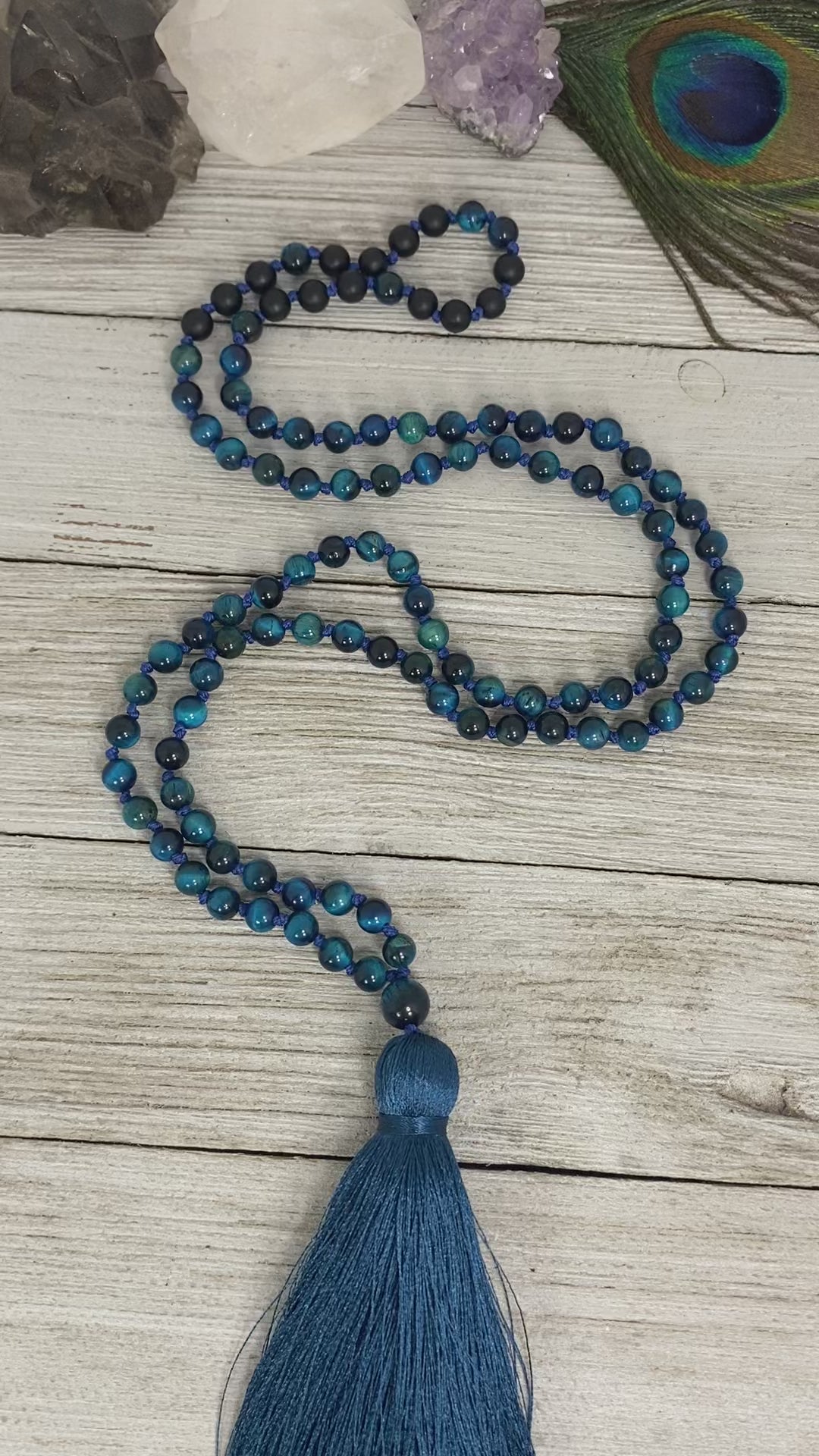 Blue Tiger's Eye Mala