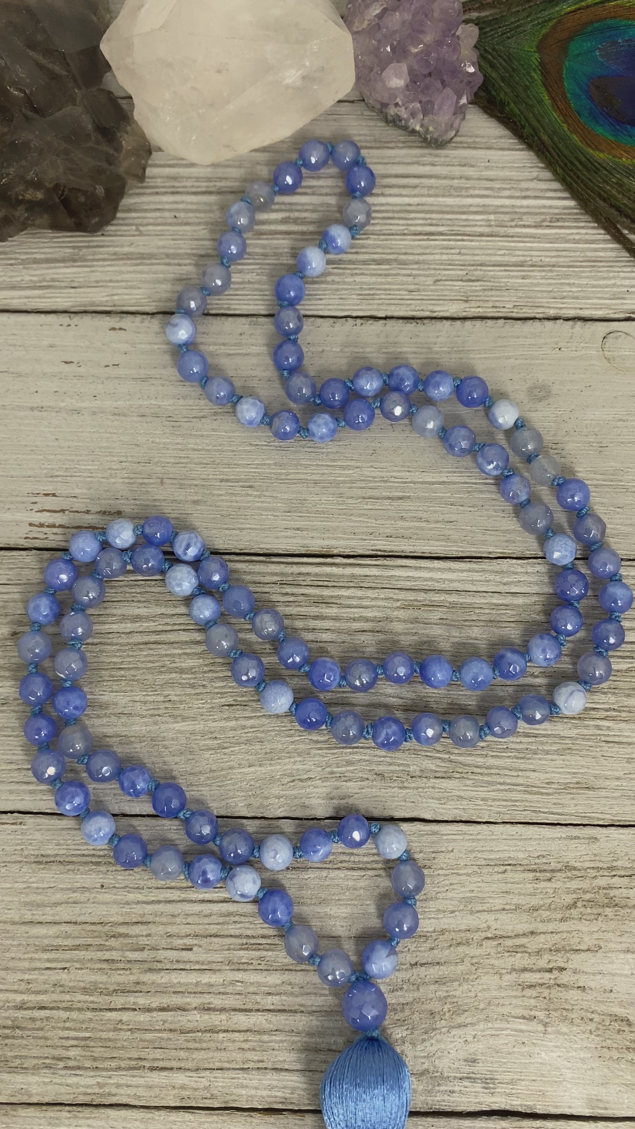 Fire Agate Mala